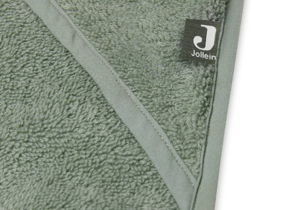 Jollein Kapuzenhandtuch Frottee 75x75cm Ash Green Begrenzt auf 3 Tage