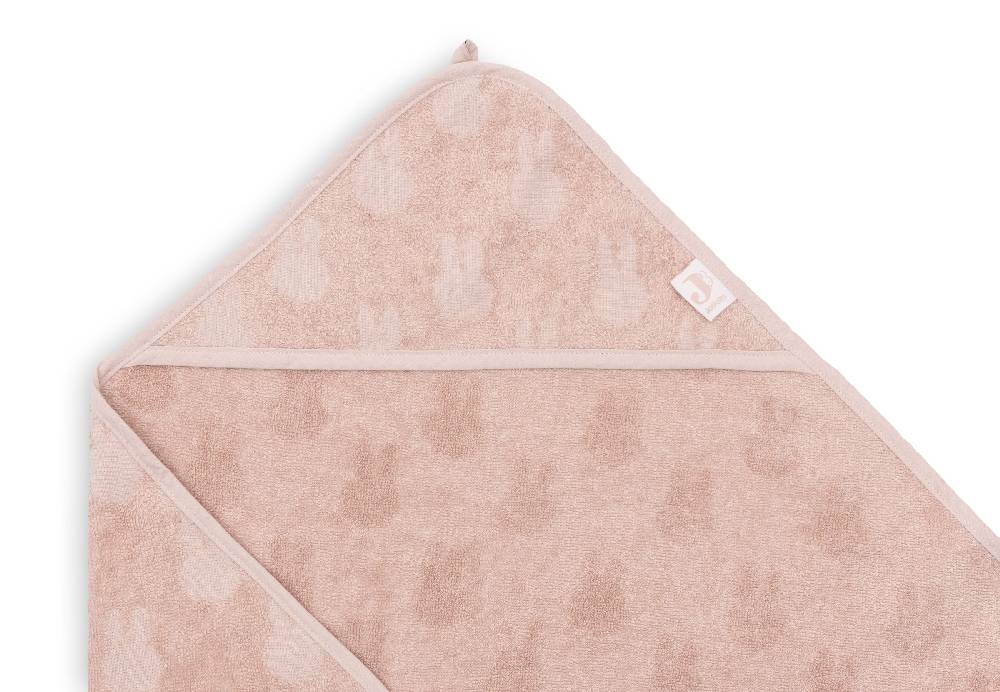 Jollein Kapuzenhandtuch Frottee 75x75cm Miffy Jacquard Wild Rose zollfrei