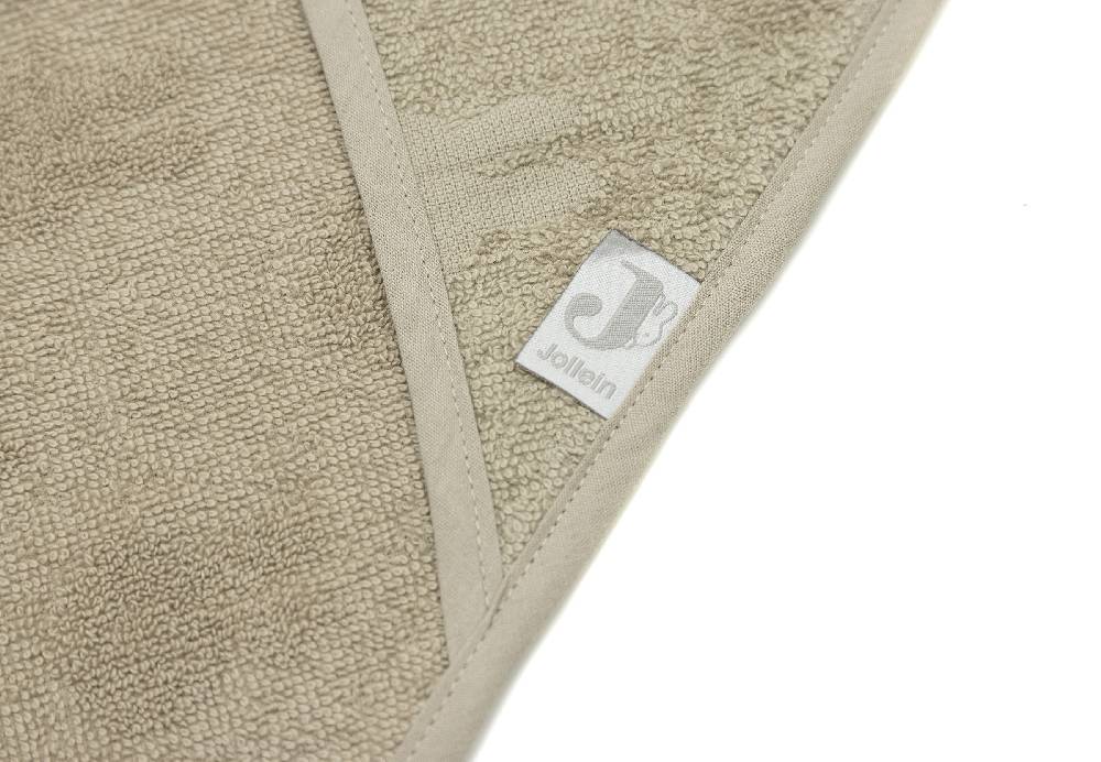 Jollein Kapuzenhandtuch Frottee 75x75cm Miffy Jacquard Olive Green Auslauf