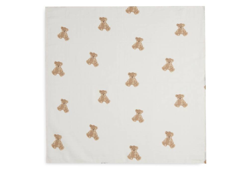 Jollein Spucktuch Hydrophill 70x70cm Teddy Bear (3pack) Limitierter Zeitrabatt