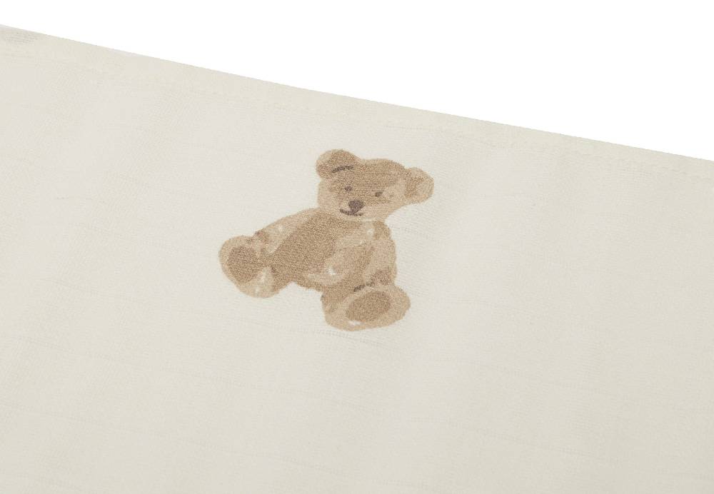 Jollein Spucktuch Hydrophill 70x70cm Teddy Bear (3pack) Limitierter Zeitrabatt