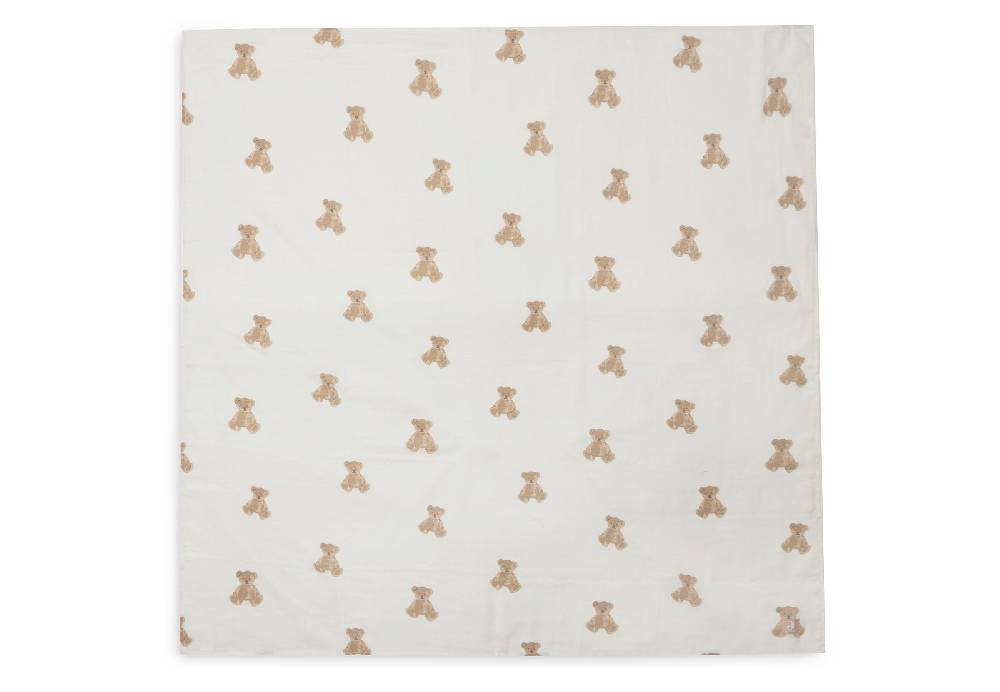 Jollein Mullwindeln Hydrophil 115x115cm Teddy Bear (2pack) Fabrik Onlineshop