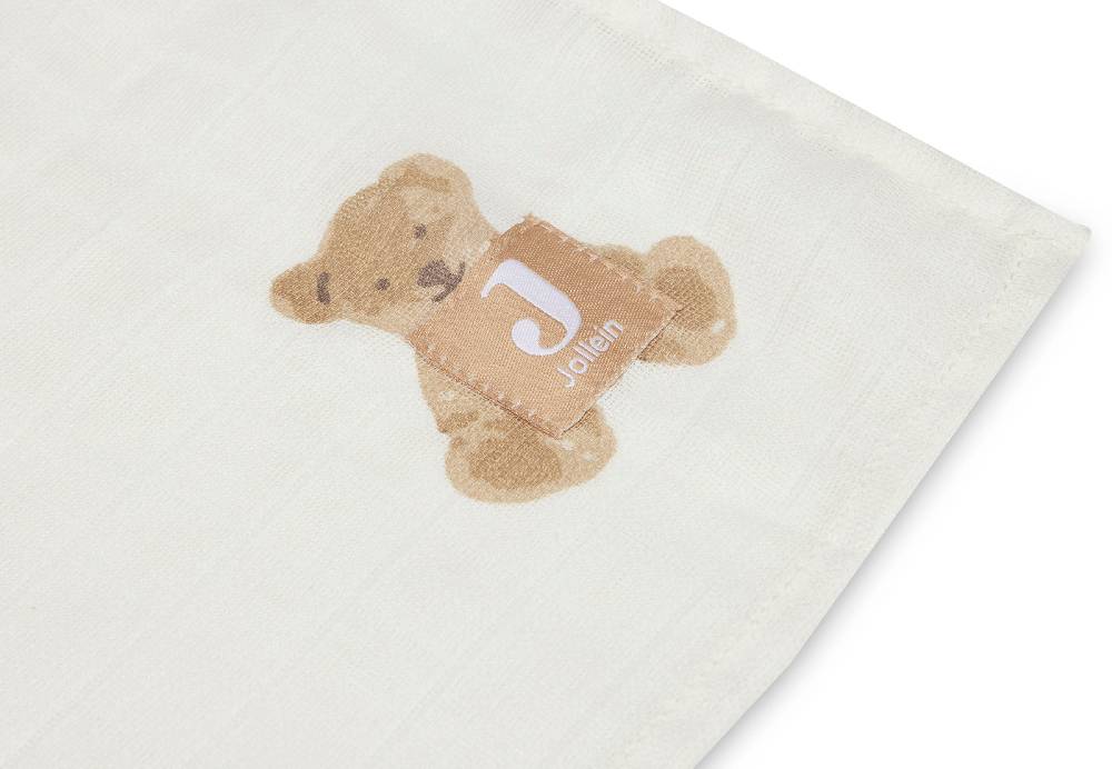 Jollein Mullwindeln Hydrophil 115x115cm Teddy Bear (2pack) Fabrik Onlineshop