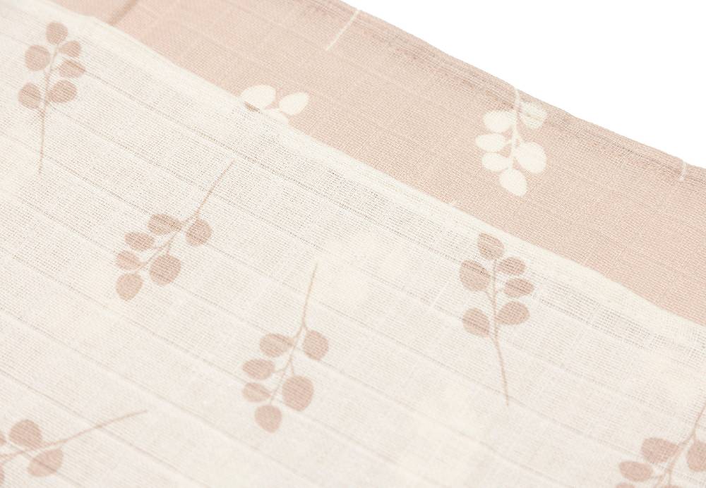 Jollein Spucktuch Hydrophill 70x70cm Twig Wild Rose (3pack) Flash Sale