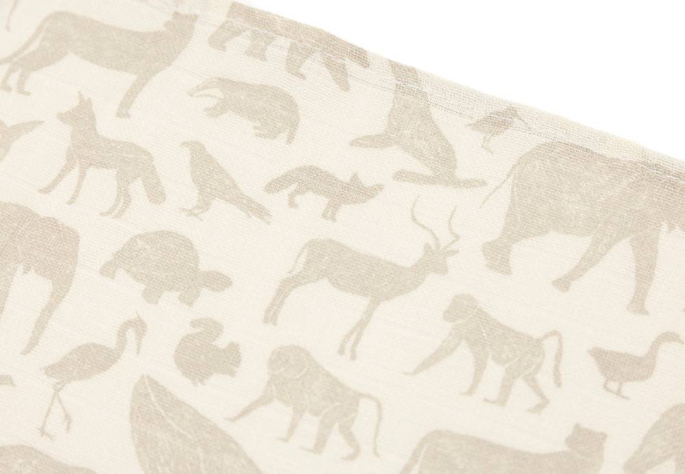 Jollein Spucktuch Hydrophill 70x70cm Animals Nougat (3pack) Begrenztes Angebot