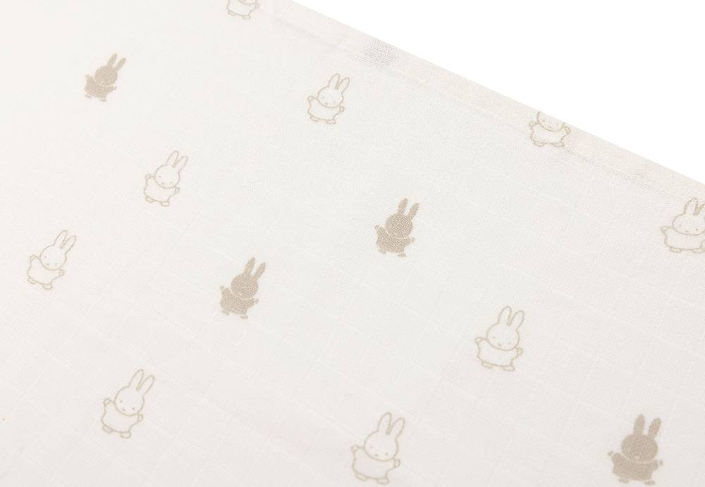Jollein Spucktuch Hydrophill 70x70cm Happy Miffy Nougat (3pack) Preisnachlass