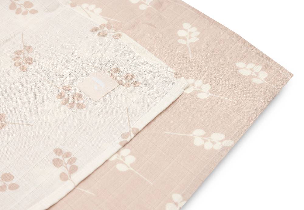 Jollein Mullwindeln Hydrophil 115x115cm Twig Wild Rose (2pack) Muttertagsangebot