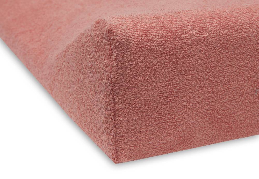 Jollein Wickelauflagenbezug Frottee 50x70cm Pale Pink/Rosewood (2p) Große Rabatte