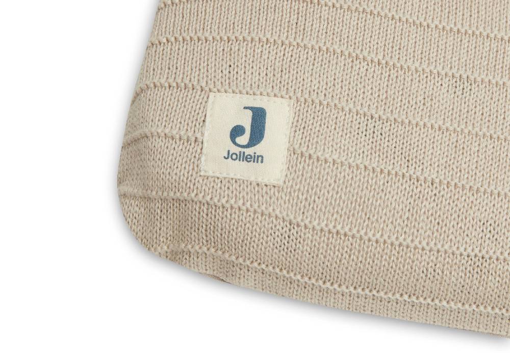 Jollein Wickelauflagenbezug 75x85cm Pure Knit Nougat GOTS Neuheiten