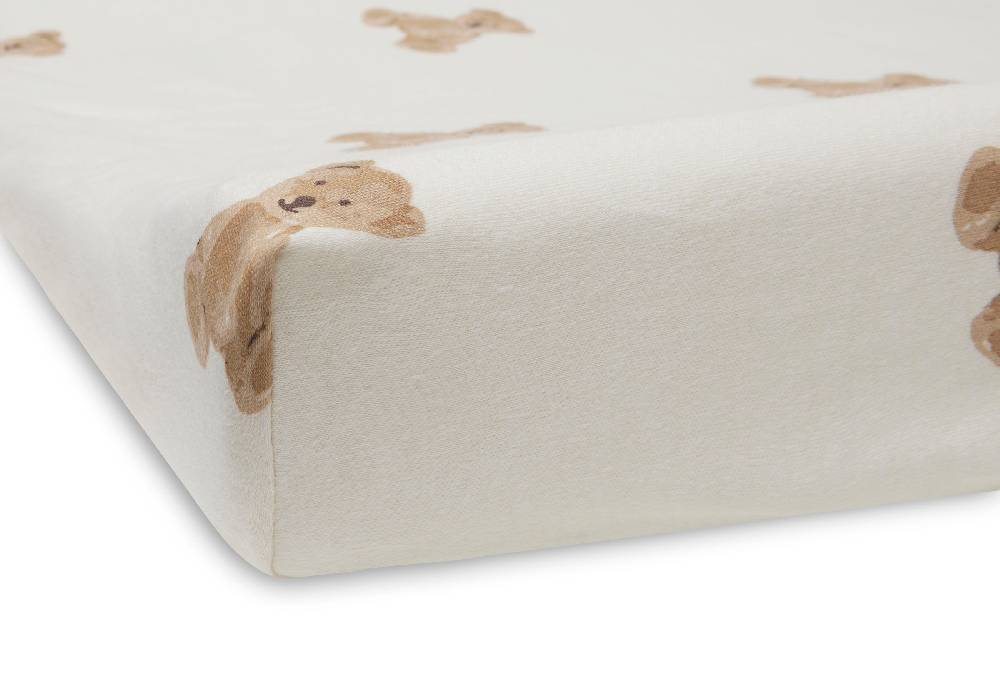 Jollein Wickelauflagenbezug Jersey 50x70cm Teddy Bear Räumungsverkauf