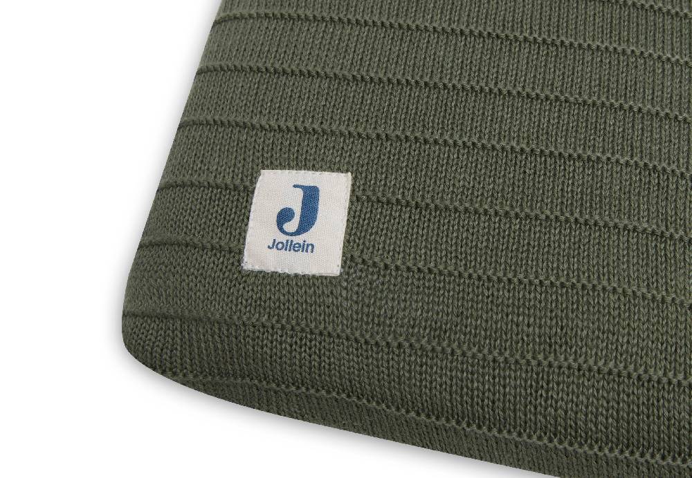 Jollein Wickelauflagenbezug 75x85cm Pure Knit Leaf Green GOTS Sonderangebote