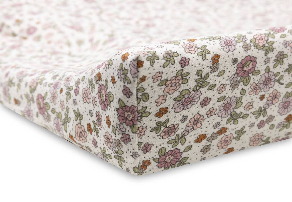 Jollein Wickelauflagenbezug Jersey 50x70cm Retro Flowers Riesige Ersparnisse