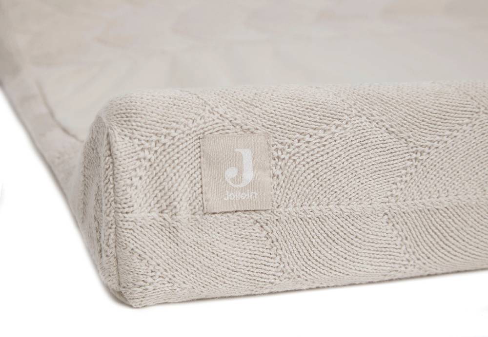 Jollein Wickelauflagenbezug 50x70cm Shell Knit Nougat GOTS Wochenangebot