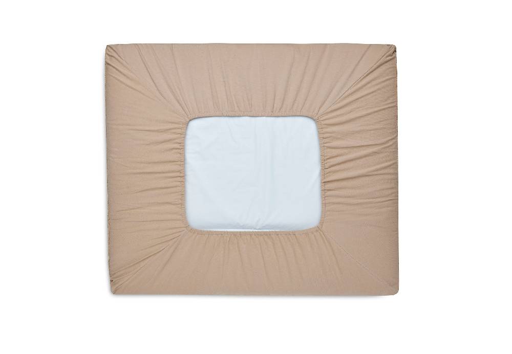 Jollein Wickelauflagenbezug 75x85cm Pure Knit Biscuit GOTS Kostenlose Rückgabe
