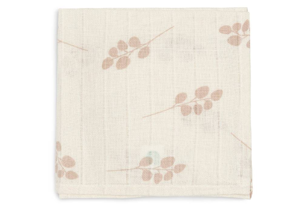 Jollein Spucktücher Hydrophil 31x31cm Twig Wild Rose (3pack) Zeitbegrenzte Promotion