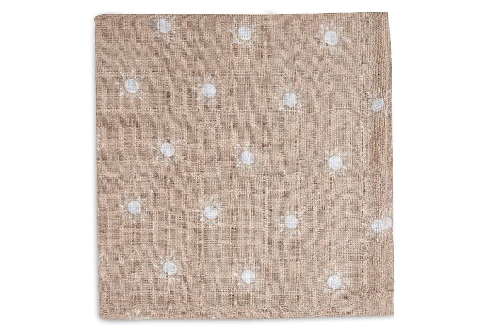 Jollein Spucktuch Musselin Pointelle Sun - Biscuit - GOTS - 2 Stück Bis zu 60% Rabatt