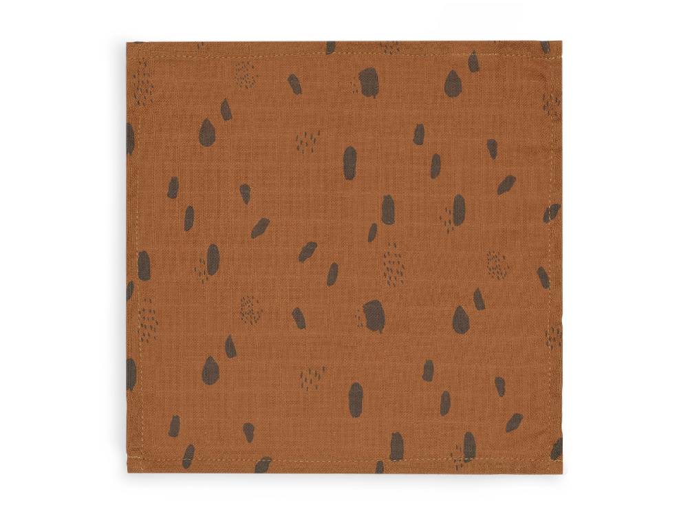 Jollein Spucktücher Hydrophil Spot Caramel (3pack) Nur noch ein Tag übrig