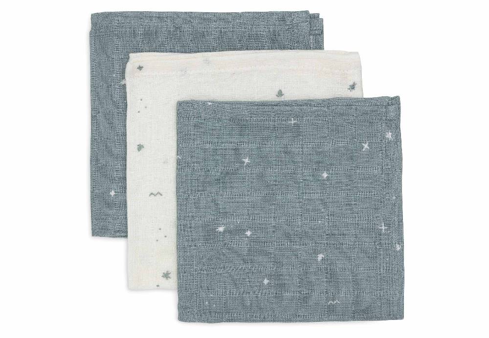 Jollein Spucktücher Hydrophil 31x31cm Twinkling - Sea Green Kostenloser Versand international