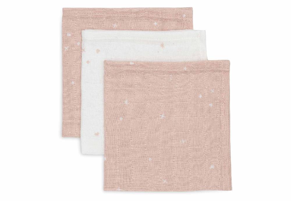 Jollein Spucktücher Hydrophil 31x31cm Twinkling - Wild Rose Fabrikladen