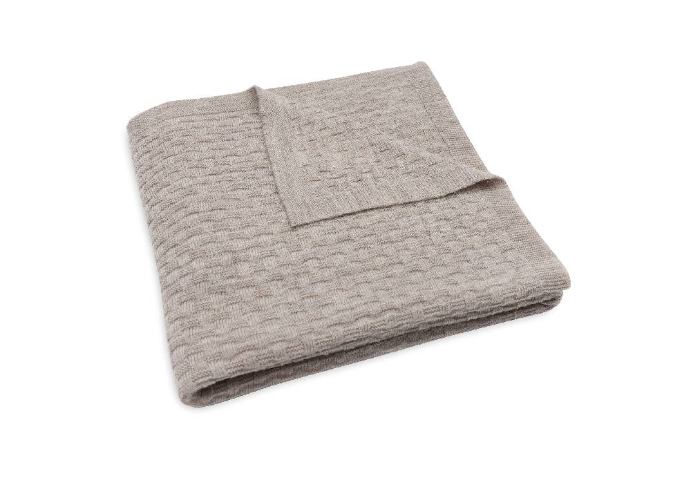 Jollein Decke Wiege 75x100cm Weave Knit Merino wool Funghi zollfrei