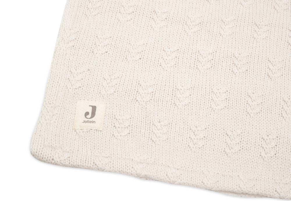Jollein Decke Wiege 75x100cm Grain Knit Oatmeal/Velvet 2025
