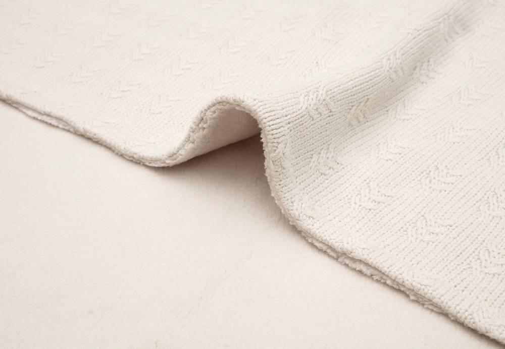 Jollein Decke Wiege 75x100cm Grain Knit Oatmeal/Velvet 2025