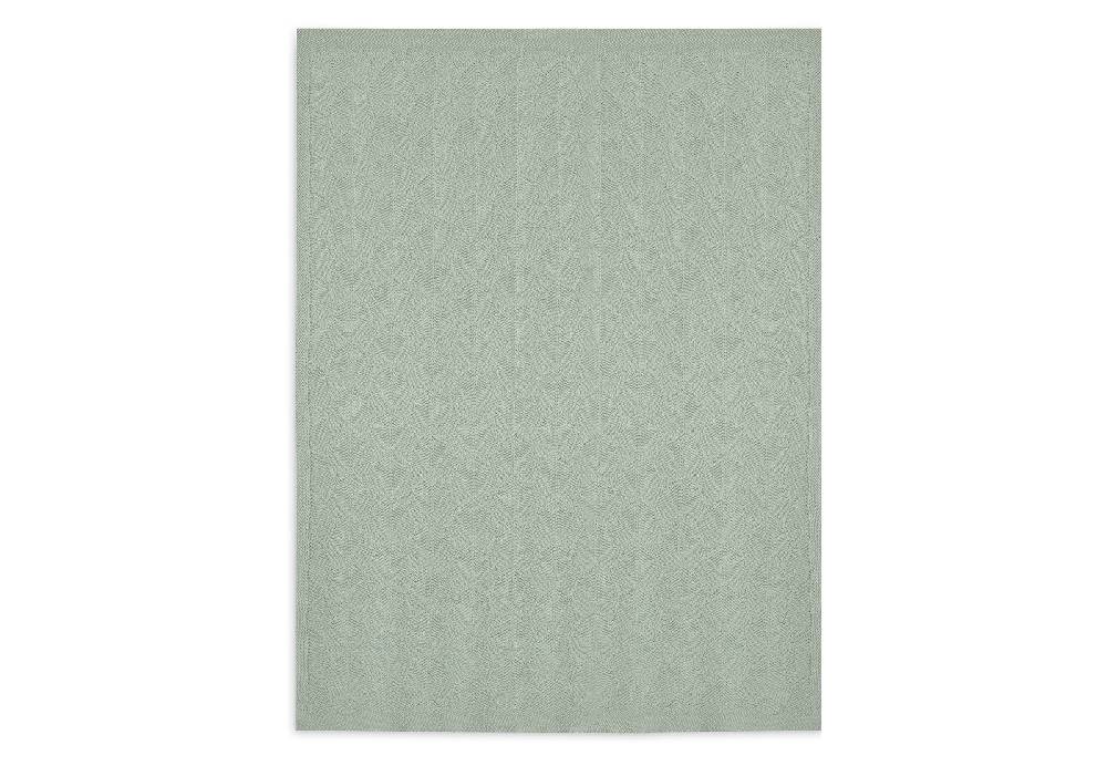 Jollein Decke Wiege 75x100cm Shell Knit Sea Foam GOTS Outlet
