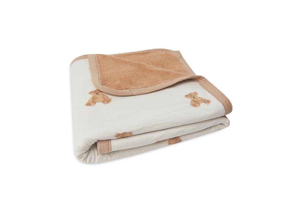 Jollein Decke Kinderbett Jersey 100x150cm Teddy Bear im Angebot
