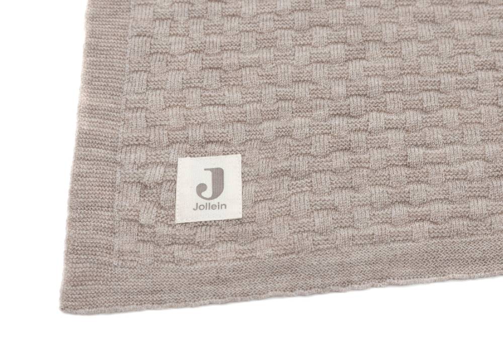 Jollein Decke Kinderbett 100x150cm Weave Knit Merino wool Funghi Blitzverkäufe
