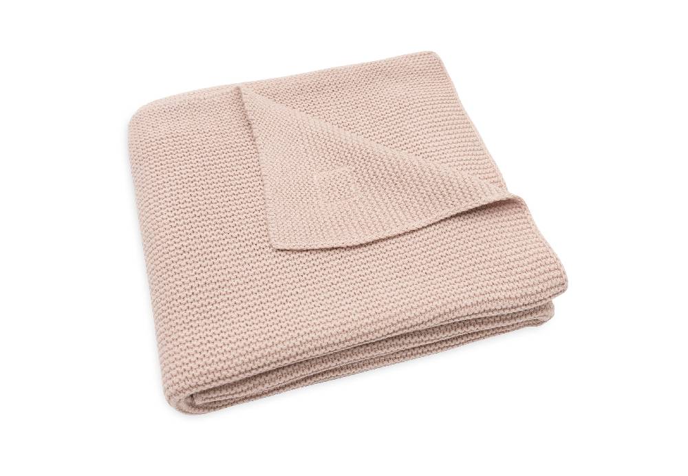 Jollein Decke Wiege 75x100cm Basic Knit Wild Rose Kostenloser Versand