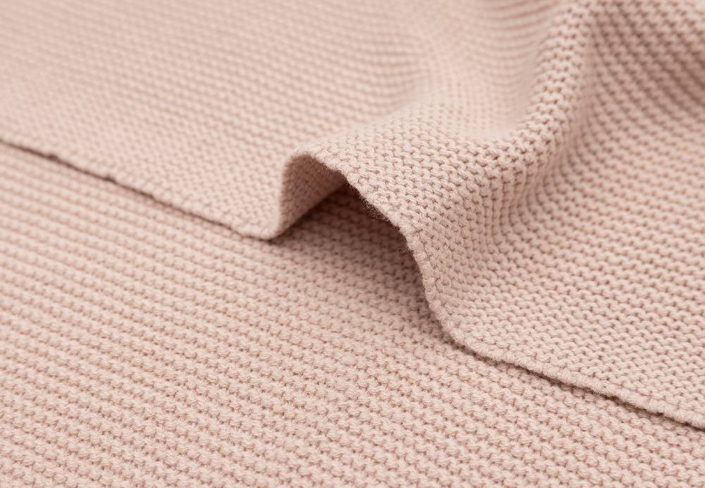 Jollein Decke Wiege 75x100cm Basic Knit Wild Rose Kostenloser Versand