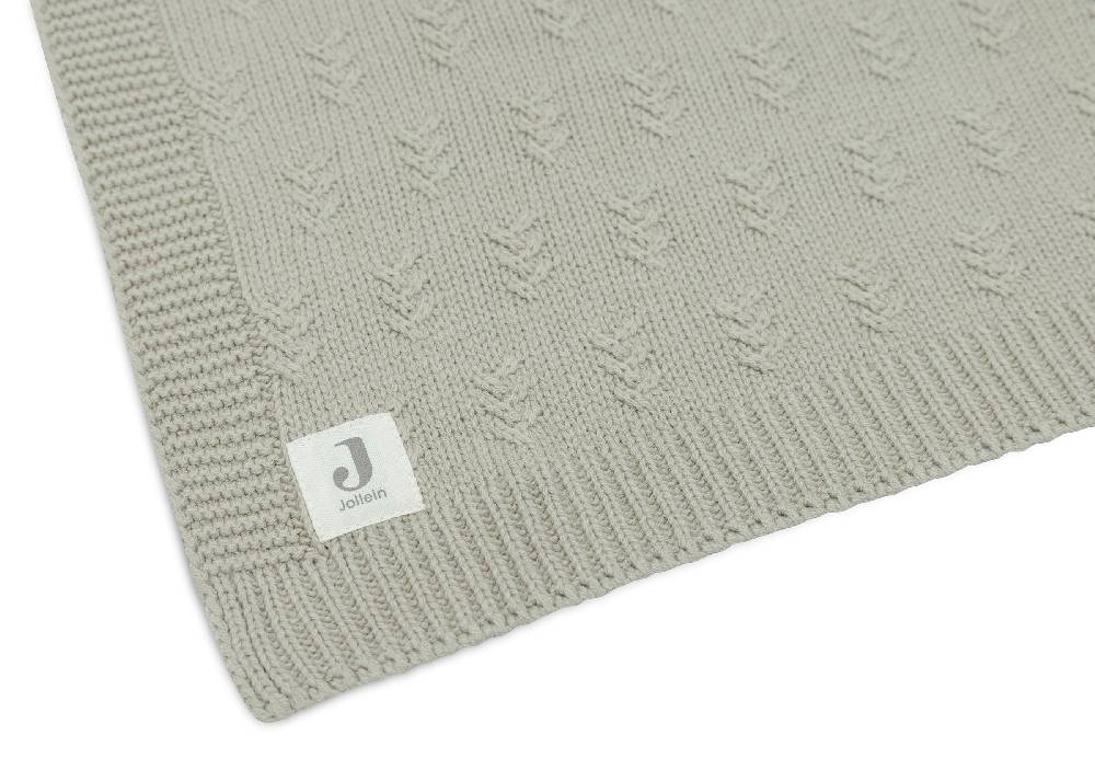 Jollein Decke Wiege 75x100cm Grain Knit Olive Green Limitierter Zeitrabatt