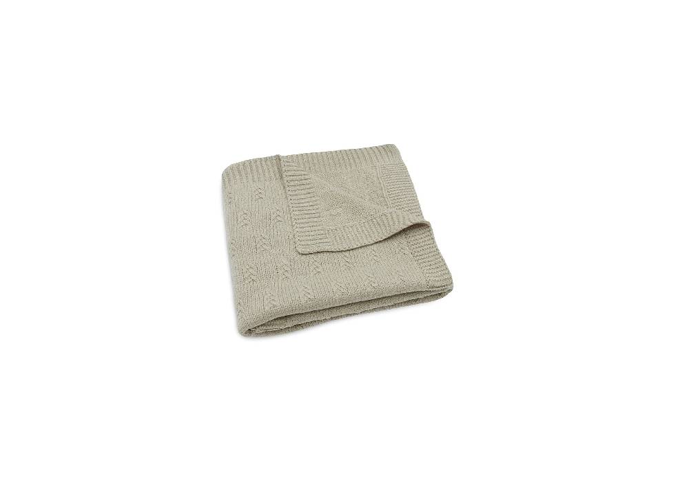 Jollein Decke Wiege 75x100cm Grain Knit Olive Green Limitierter Zeitrabatt