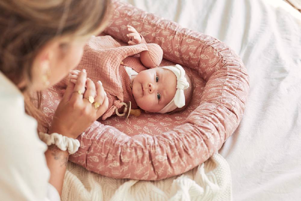 Jollein Babynest Meadow Rosewood Fabrik Onlineshop