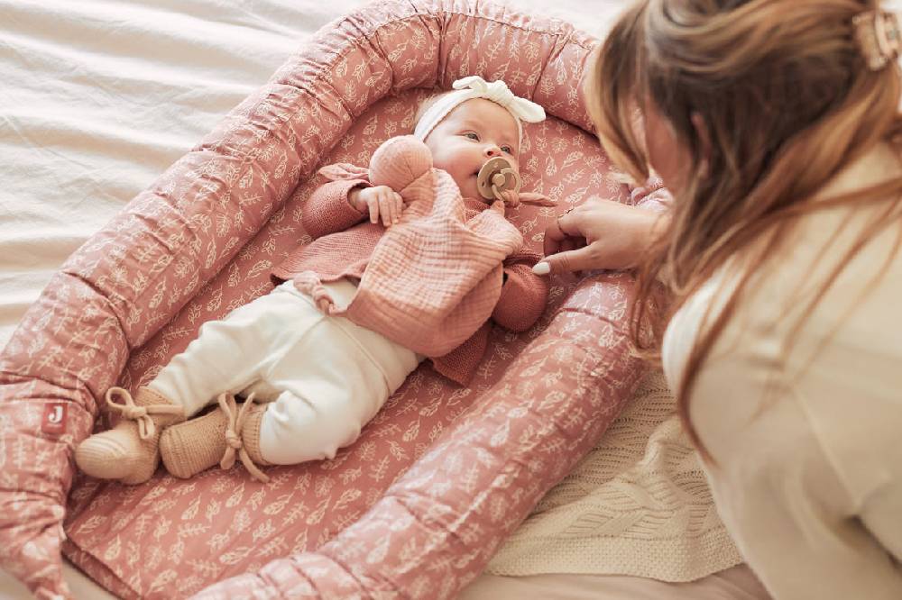 Jollein Babynest Meadow Rosewood Fabrik Onlineshop