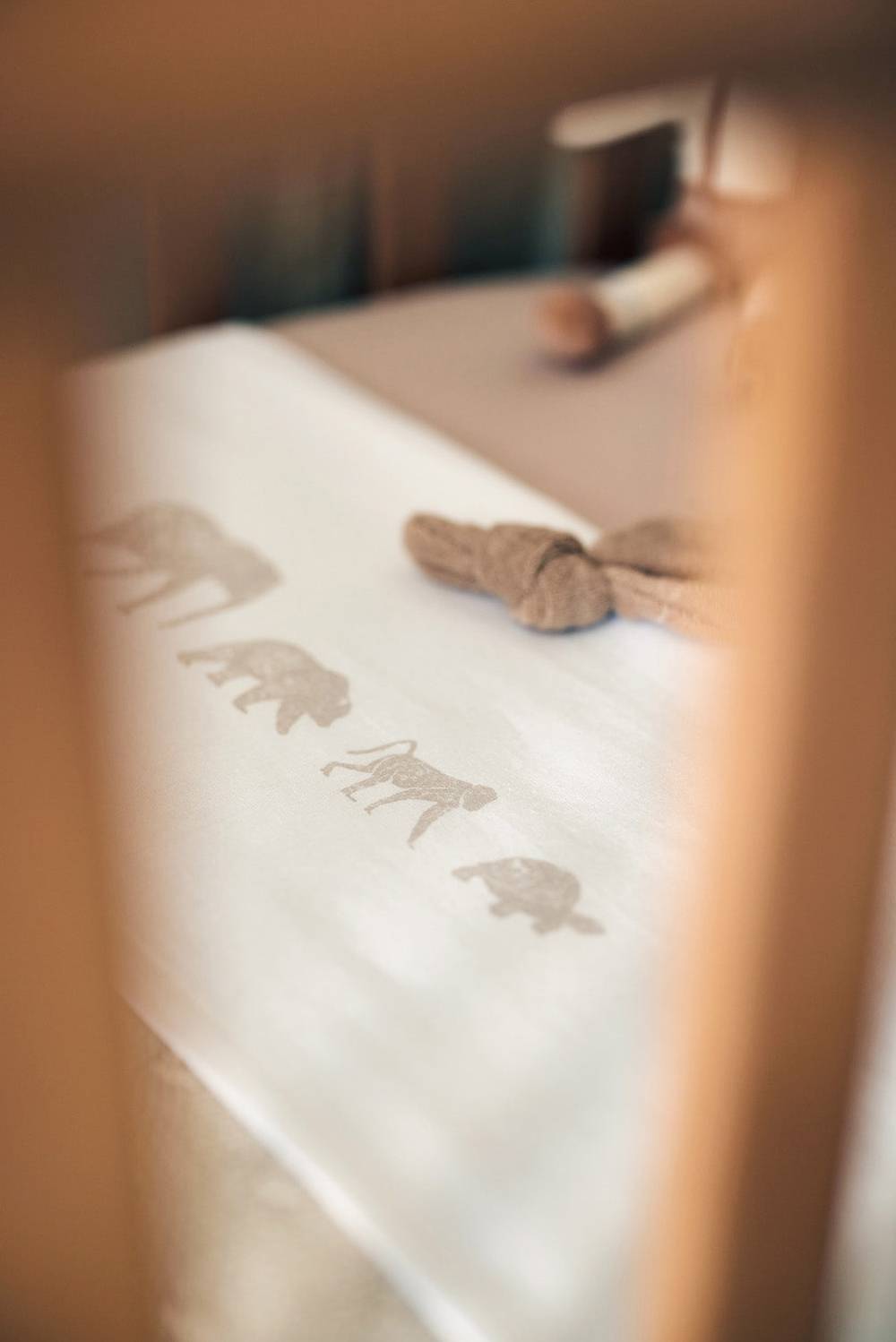Jollein Bettlaken Kinderbett 120x150cm Animals Nougat Großer Ausverkauf