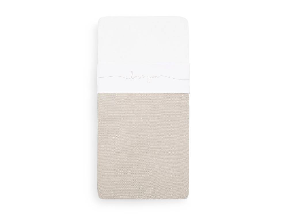 Jollein Bettlaken Wiege 75x100cm Love you Nougat Flash Sale