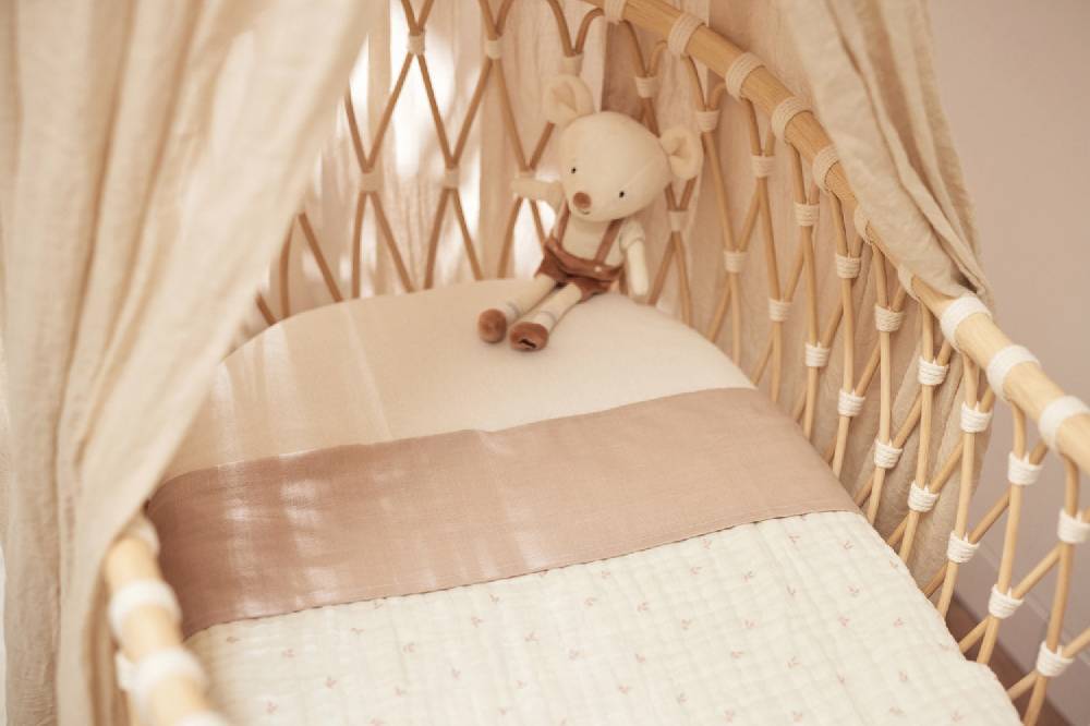 Jollein Bettlaken Kinderbett 120x150cm Slub Nougat Online Shopping