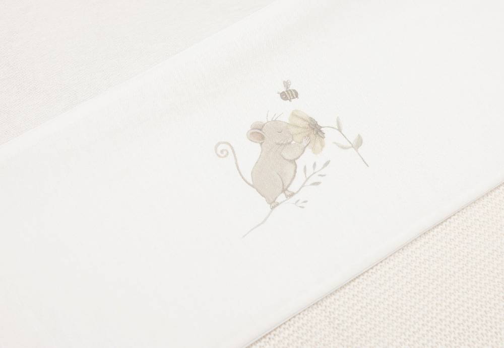 Jollein Bettlaken Kinderbett 120x150cm Dreamy Mouse Preisnachlass
