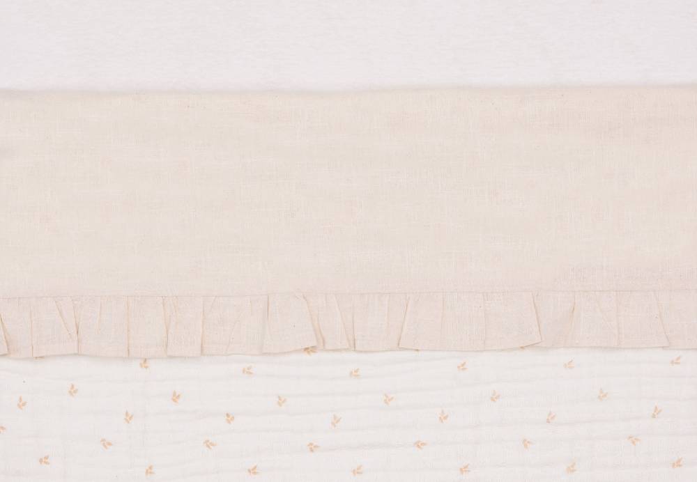 Jollein Bettlaken Wiege 75x100cm Ruffle Natural Cyber Monday