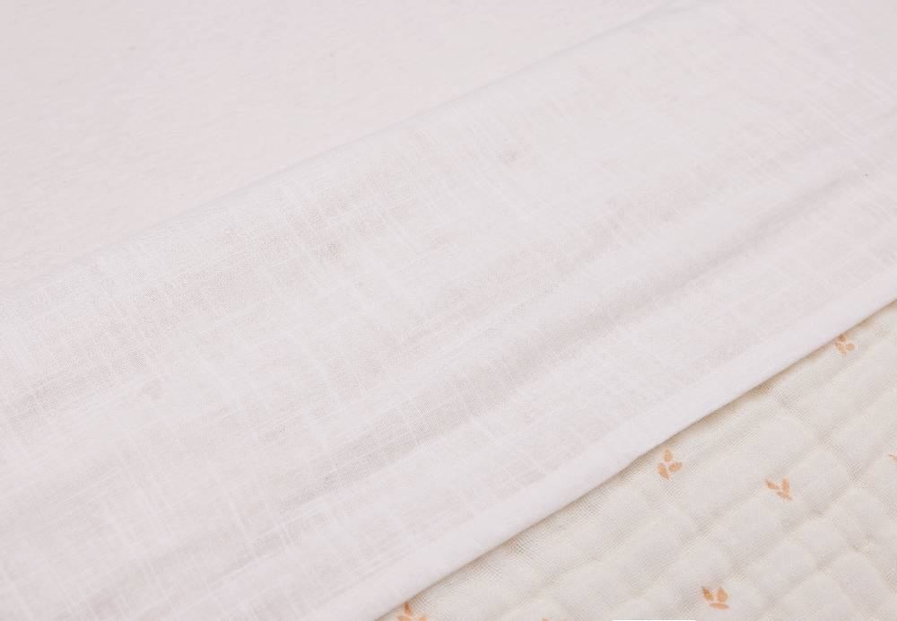 Jollein Bettlaken Wiege 75x100cm Slub Ivory Weihnachtsangebot