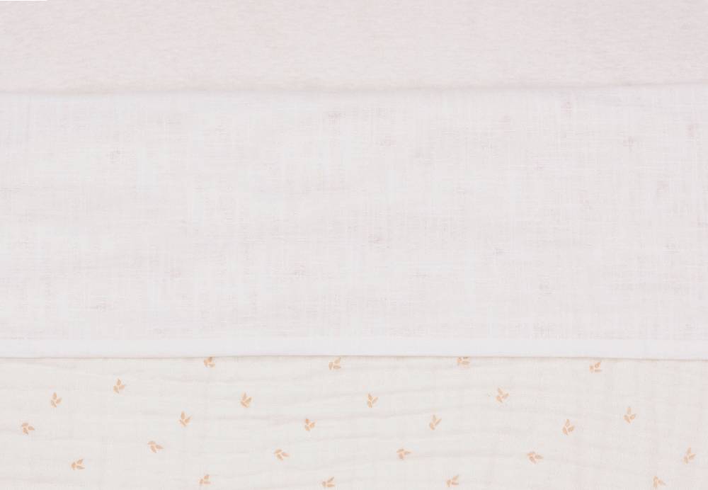 Jollein Bettlaken Wiege 75x100cm Slub Ivory Weihnachtsangebot