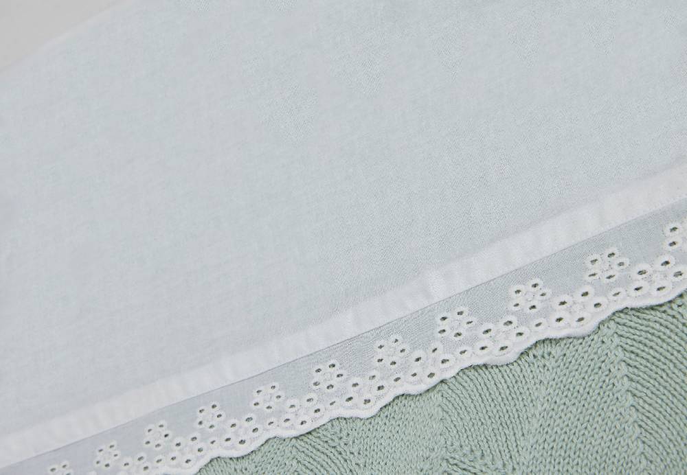 Jollein Bettlaken Wiege 75x100cm Lace Ivory Vatertagsangebot