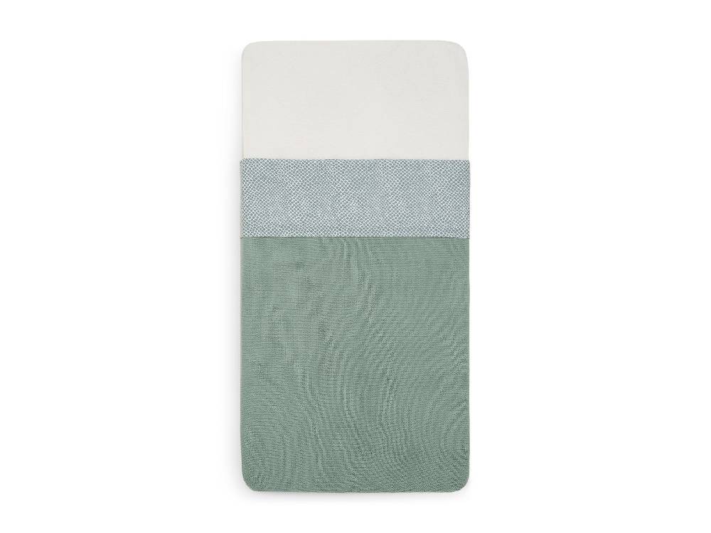 Jollein Bettlaken Kinderbett 120x150cm Snake Ash Green Heißer Verkauf