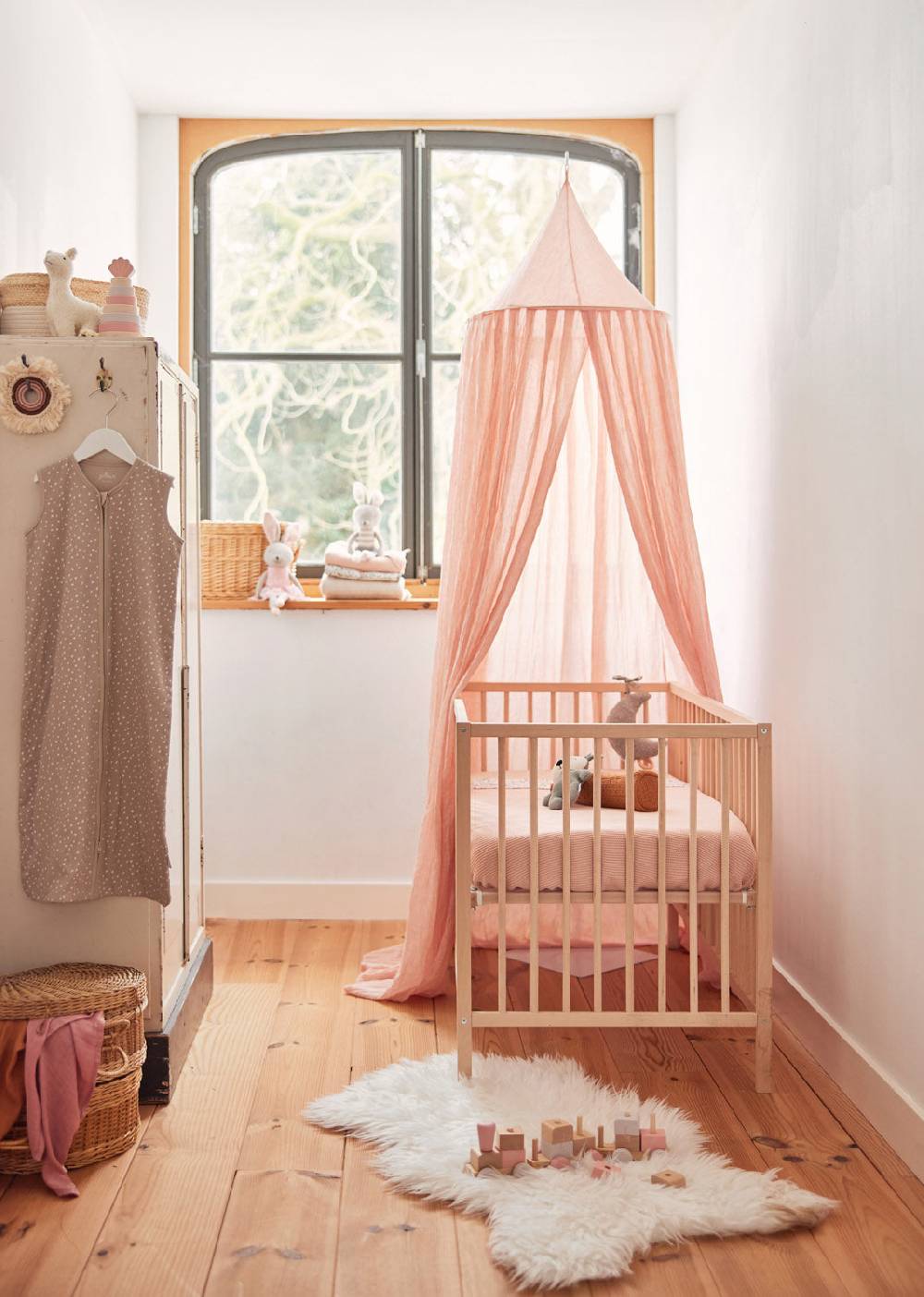 Jollein Baldachin Betthimmel Vintage Vintage Pale Pink Nur noch ein Tag übrig