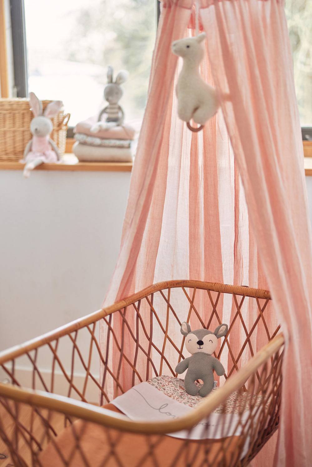 Jollein Betthimmel Vintage 155cm Pale Pink Clearance-Verkauf
