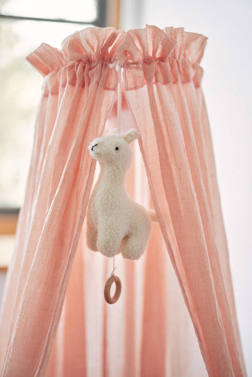 Jollein Betthimmel Vintage 155cm Pale Pink Clearance-Verkauf