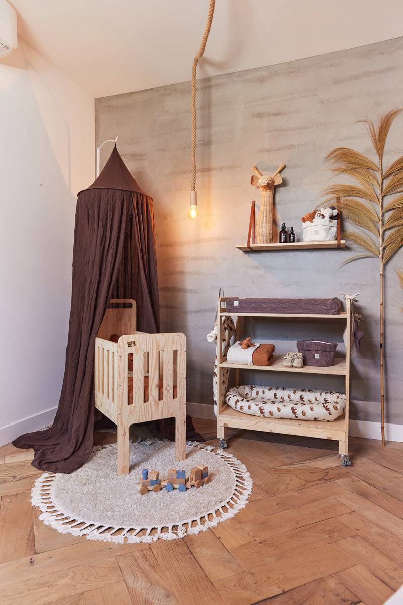 Jollein Baldachin Betthimmel Vintage 245cm Chestnut Fabrikladen
