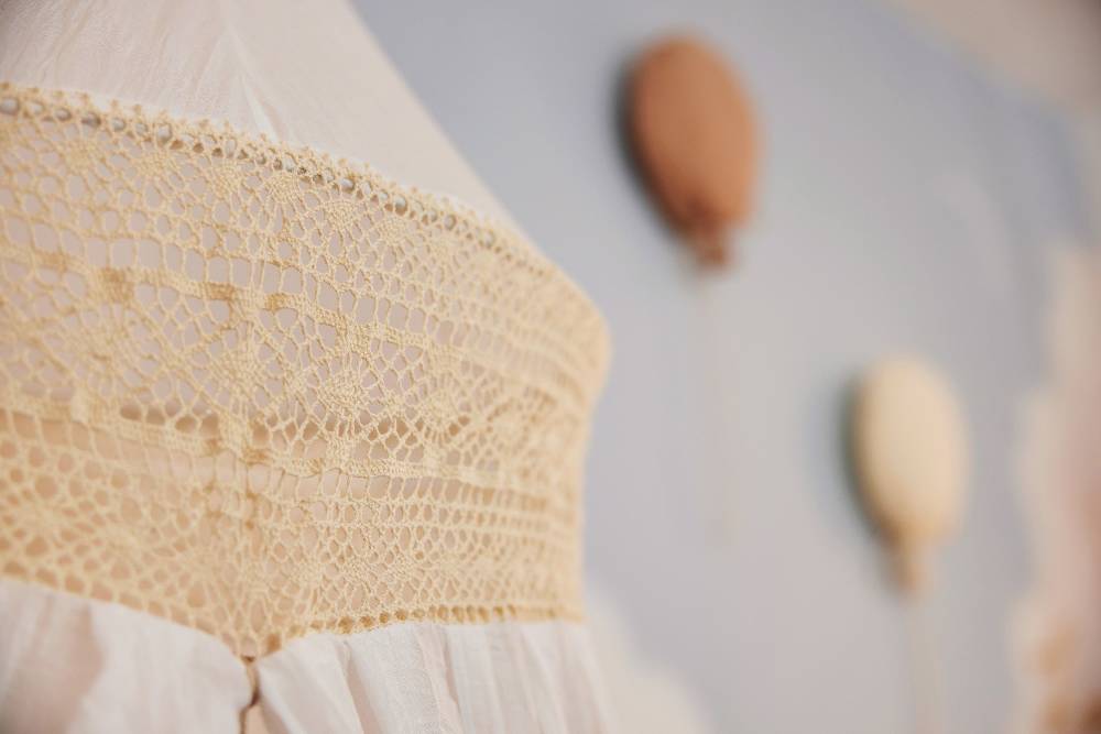 Jollein Baldachin Betthimmel Vintage 245cm Boho Lace Ivory Begrenzt auf 3 Tage