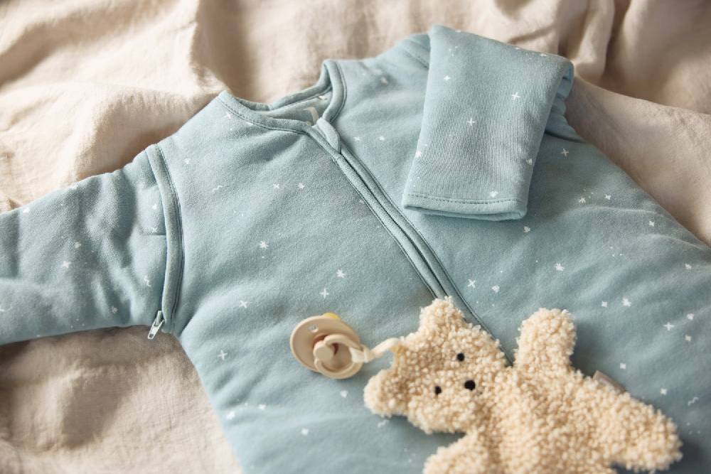 Jollein Baby Schlafsack mit abnehmbaren Ärmeln 60cm Twinkling - Sea Green Meist gekauft
